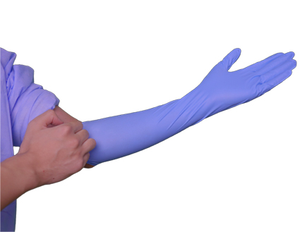 400mm Extra Long Nitrile Gloves