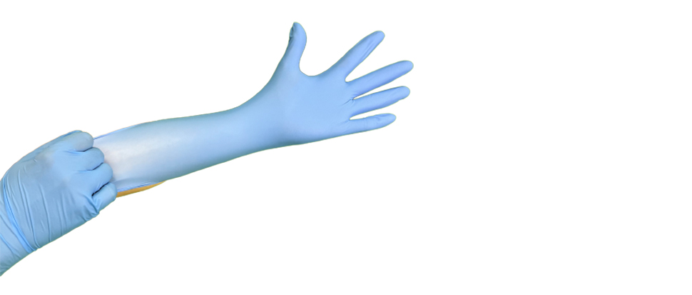 300mm Long Nitrile Gloves