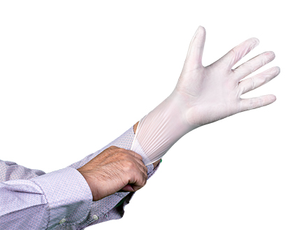 stretch vinyl gloves