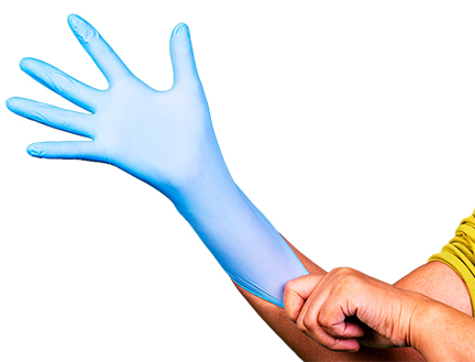 240mm Nitrile Examination Gloves