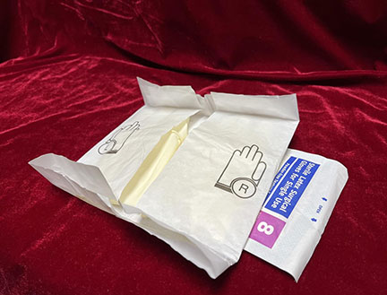 latex surgical gloves three